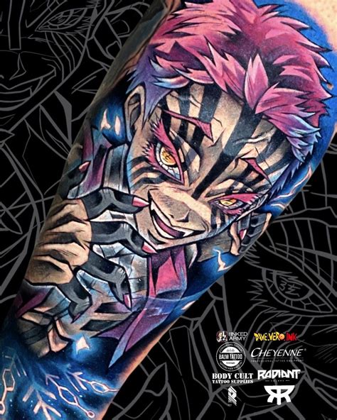 inosuke tattoos|akaza demon slayer tattoo.